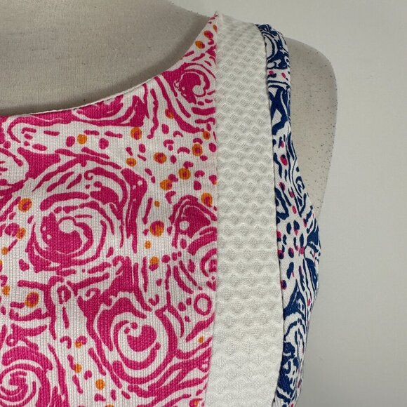 Lilly Pulitzer Delia Indigo Star Crush Print Vintage Dobby Shift Dress 6 - Picture 7 of 13